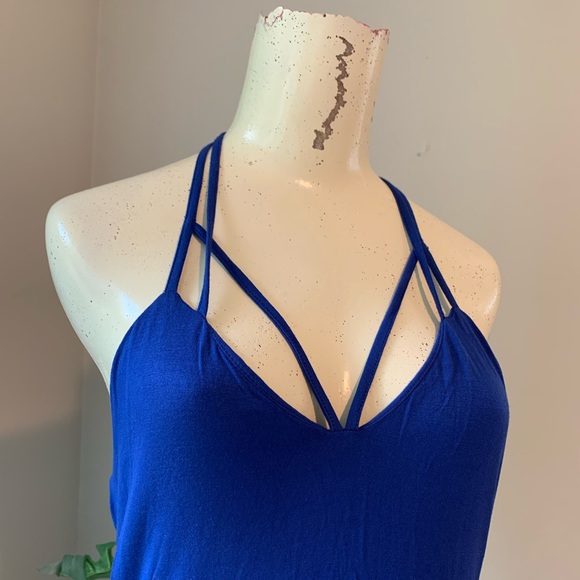 BNWOT Blue Maxi Dress - Picture 6 of 7